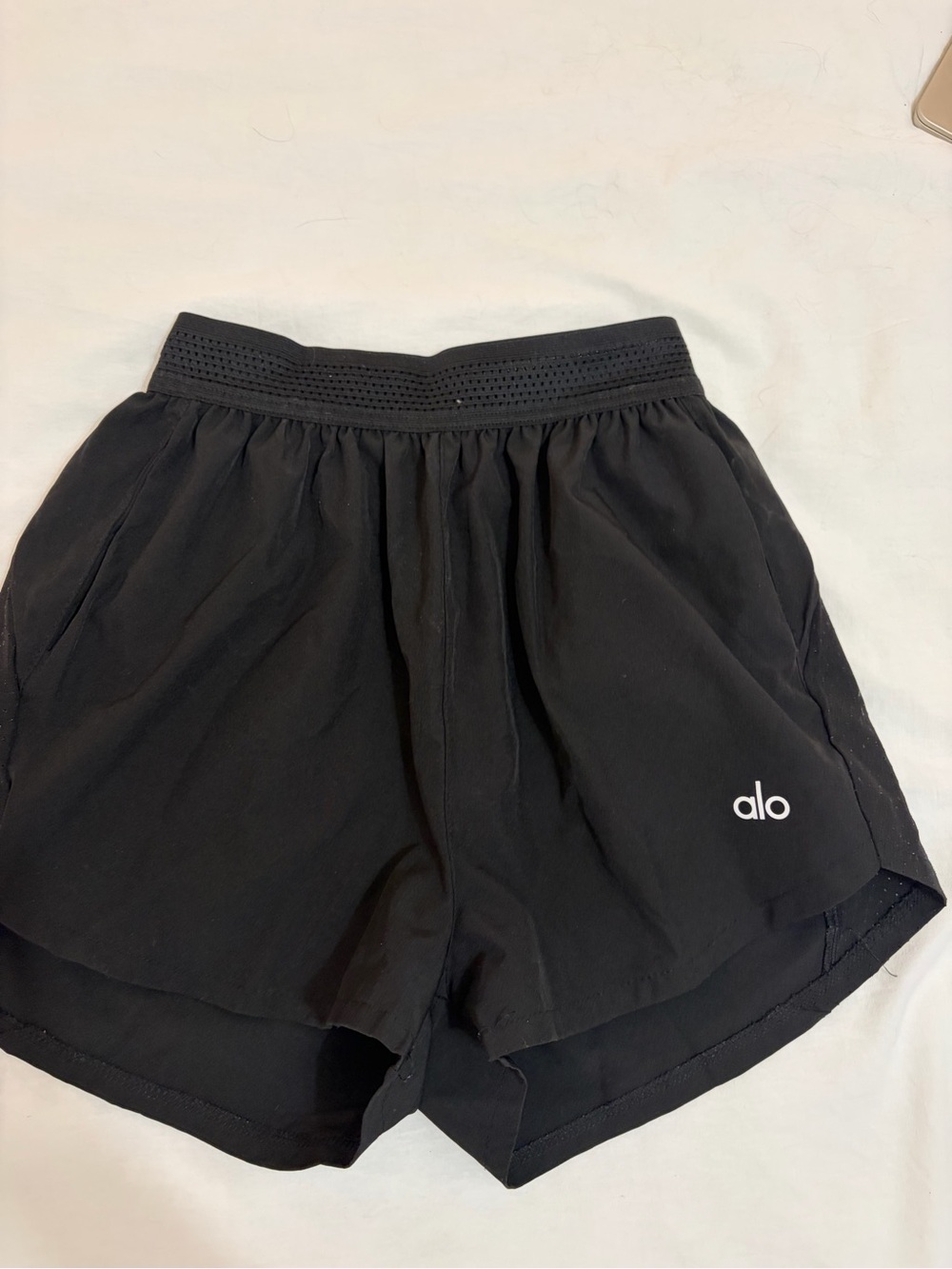 ALO Yoga Black Lightweight Athletic Shorts